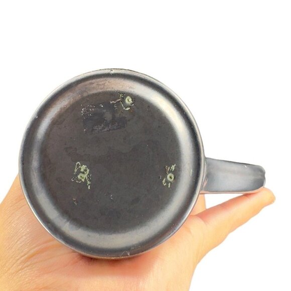 Studio Art Pottery Hand Made Single Drip Glaze Pottery Drinking Coffee Cup Mug - Picture 9 of 16
